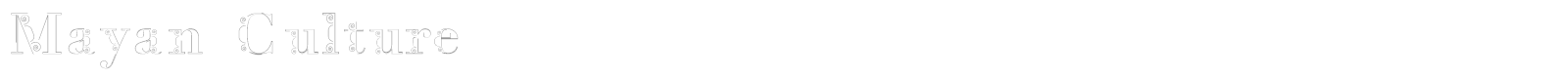 Mayan Culture font preview