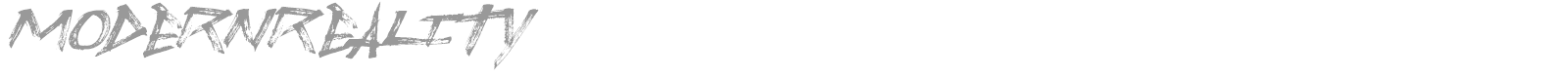 ModernReality font preview