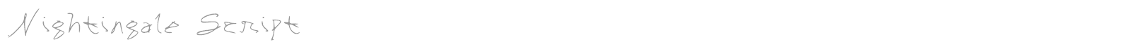 Nightingale Script font preview