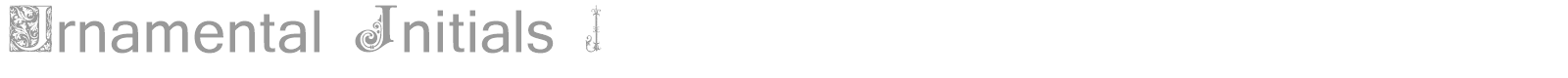 Ornamental Initials J font preview