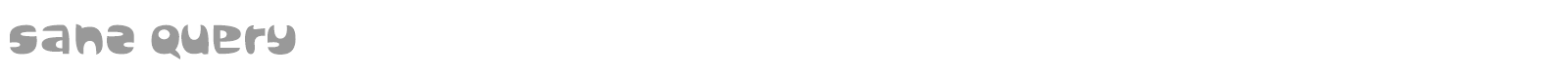 Sanz Query font preview