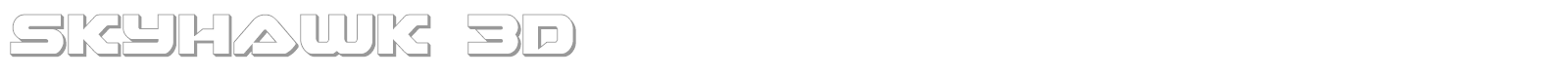 Skyhawk Super-Italic font preview