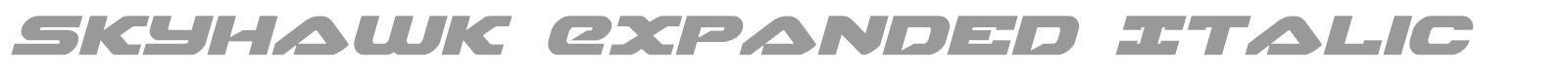 Skyhawk Super-Italic font preview