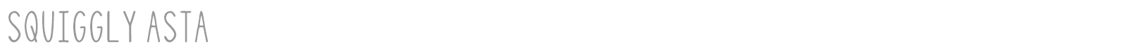 Squiggly Asta font preview