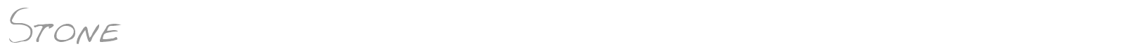 stoNe font preview