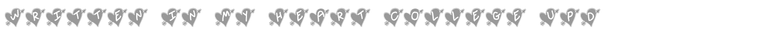 Written In My Heart College Updated font preview