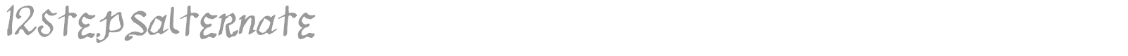 12Stepsalternate font preview