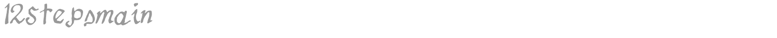 12Stepsmain font preview