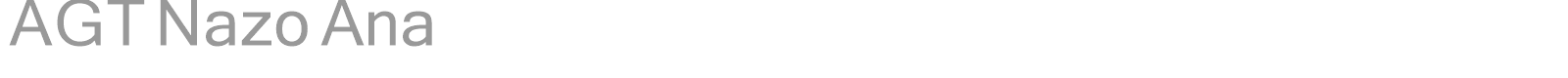 AGT Nazo Ana font preview