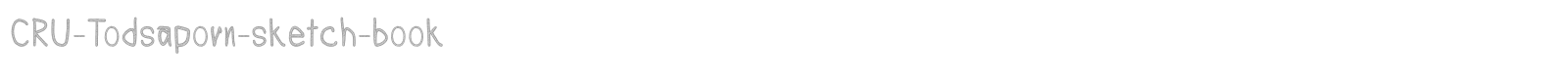 CRU-Todsaporn-sketch-book font preview