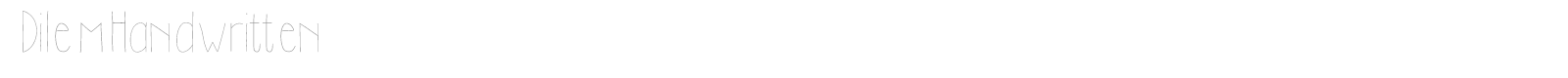 DilemHandwritten font preview