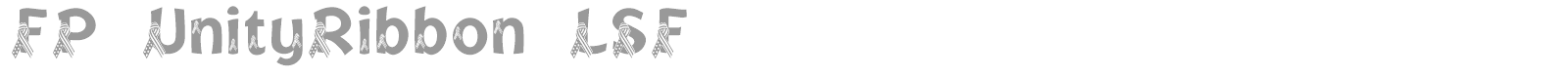 FP UnityRibbon LSF font preview