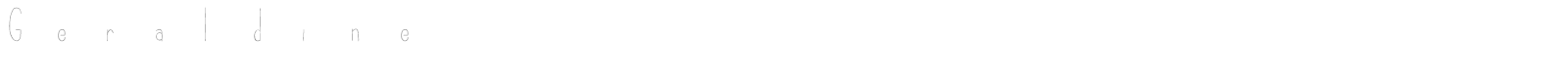 Geraldine font preview