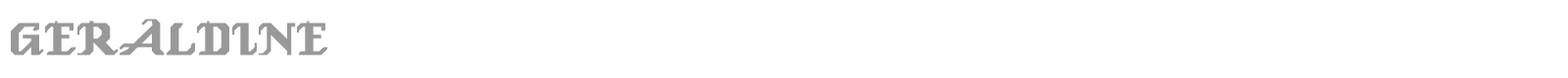 Geraldine font preview