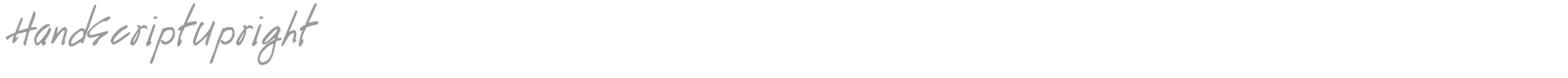 HandScriptUpright font preview