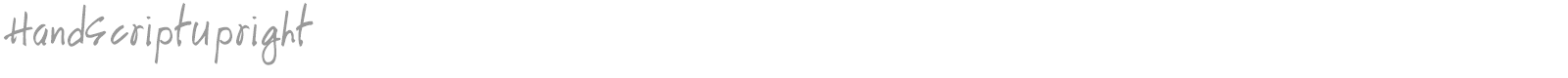HandScriptUpright font preview