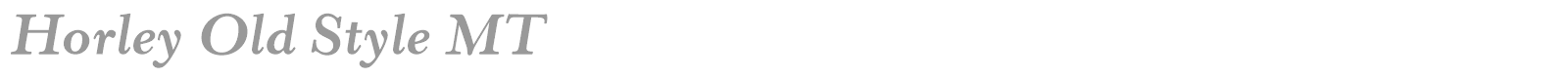 Horley Old Style MT font preview