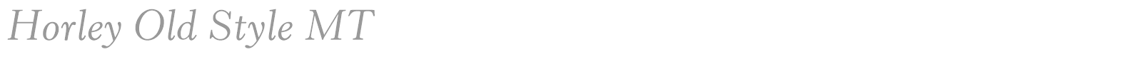 Horley Old Style MT font preview