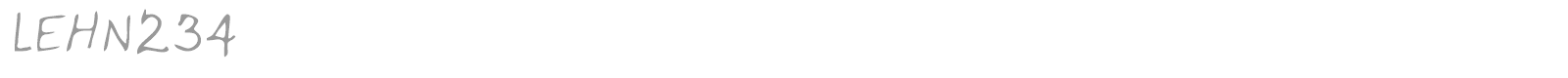 LEHN234 font preview
