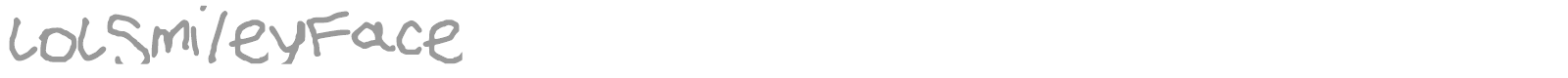 LoLSmileyFace font preview