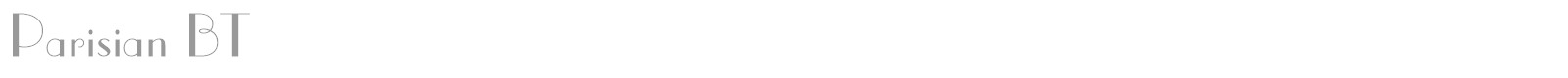 Parisian font preview