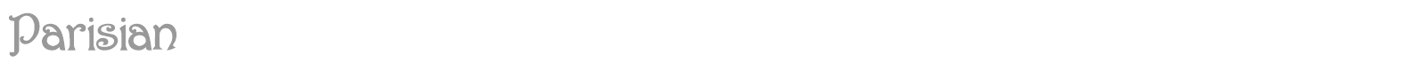 Parisian font preview