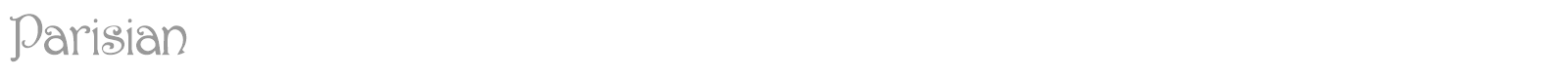 Parisian font preview