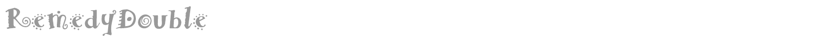 RemedyDouble font preview