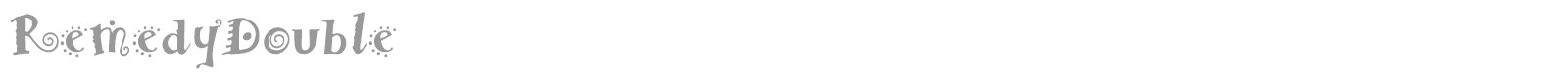 RemedyDouble font preview