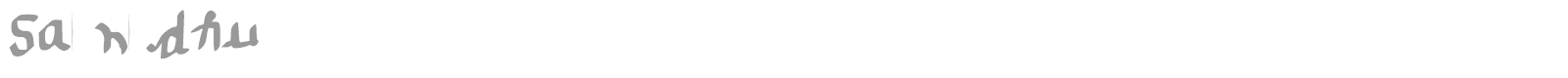 Sandhu font preview