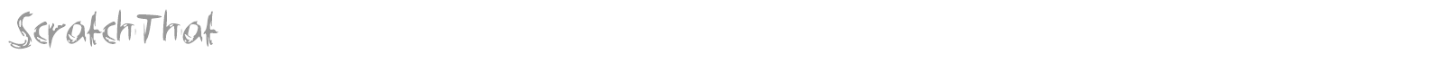 ScratchThat font preview