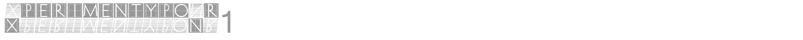 Xperimentypo font preview