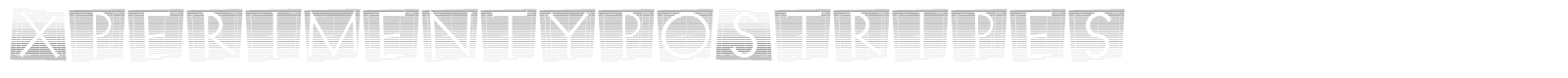 Xperimentypo font preview