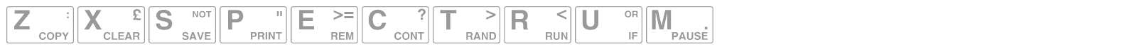 Zxspectrum font preview