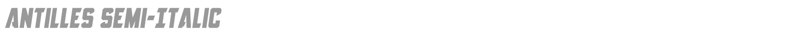 Antilles Super-Italic font preview