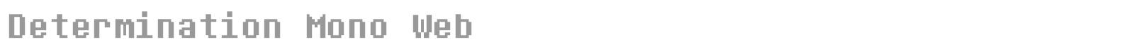 Determination Sans Web font preview
