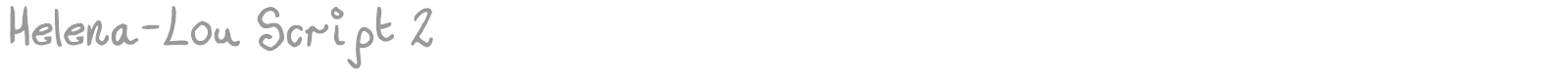 Helena-Lou Script 2 font preview