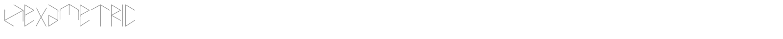 Hexametric font preview