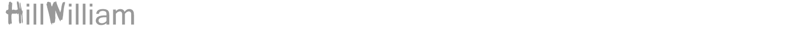 HillWilliam font preview