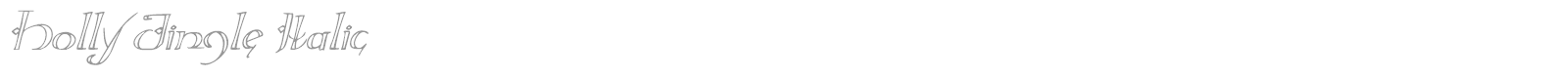 Holly Jingle Italic font preview