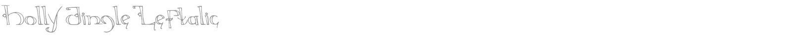 Holly Jingle Solid Rotalic font preview