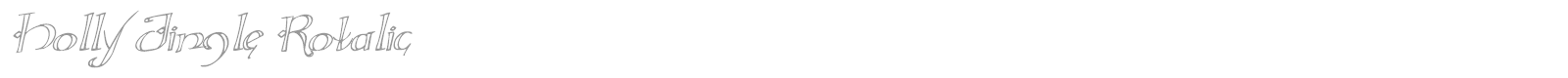 Holly Jingle Solid Rotalic font preview
