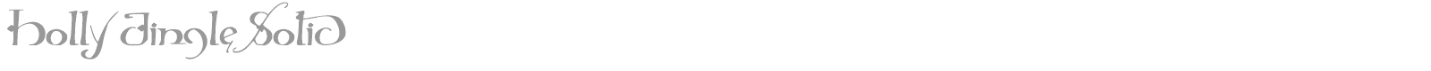 Holly Jingle Solid Rotalic font preview