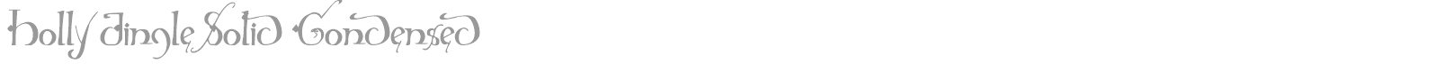 Holly Jingle Solid Rotalic font preview