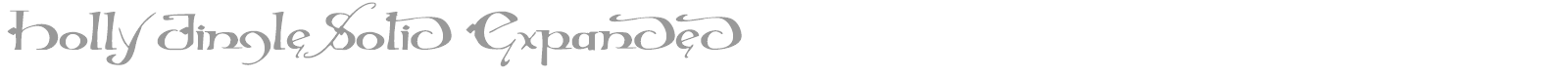 Holly Jingle Solid Rotalic font preview