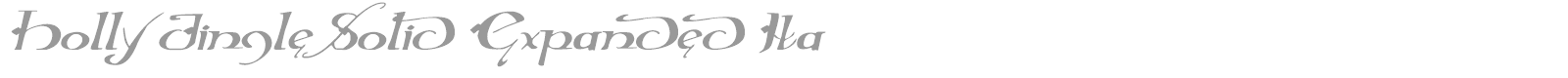 Holly Jingle Solid Rotalic font preview