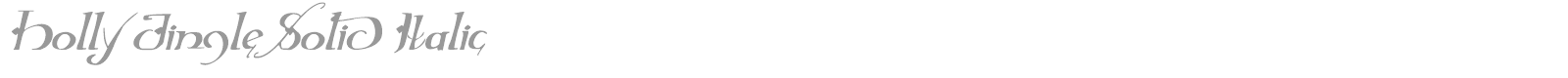Holly Jingle Solid Rotalic font preview