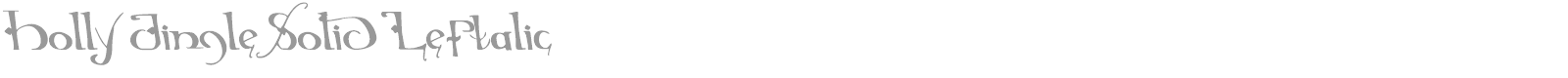Holly Jingle Solid Rotalic font preview