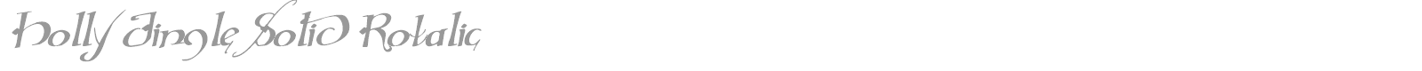 Holly Jingle Solid Rotalic font preview