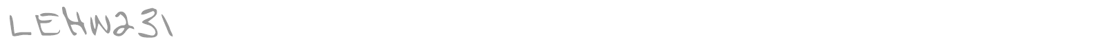 LEHN231 font preview